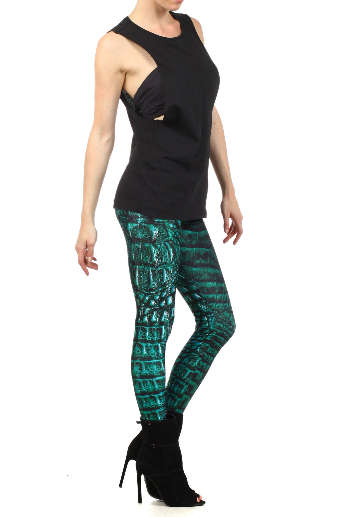 Green Dragon Skin Leggings - POPRAGEOUS
 - 3