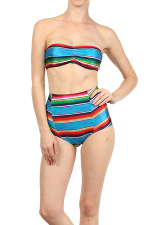 Mexican Blanket Two-Piece Swim - POPRAGEOUS
 - 1