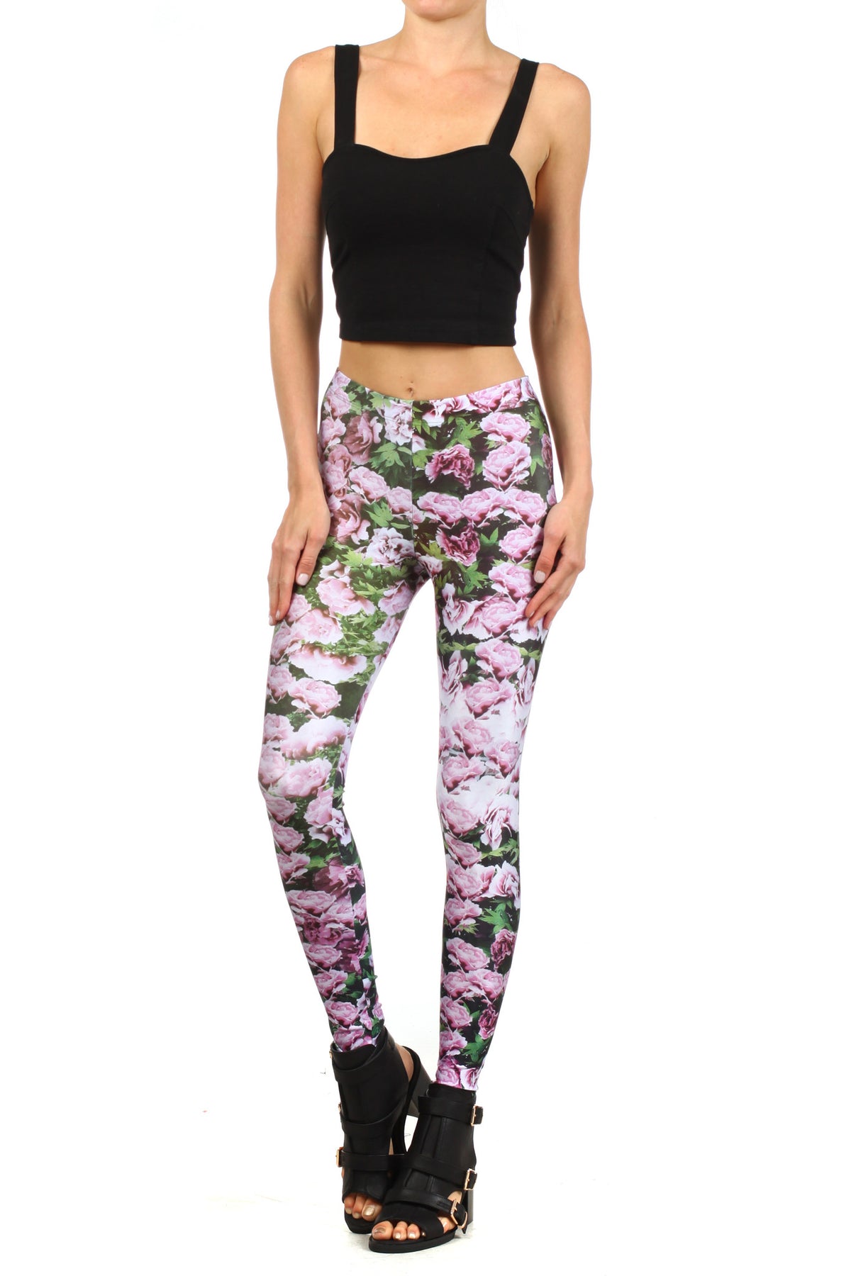 Vintage Peony Leggings - POPRAGEOUS
 - 2