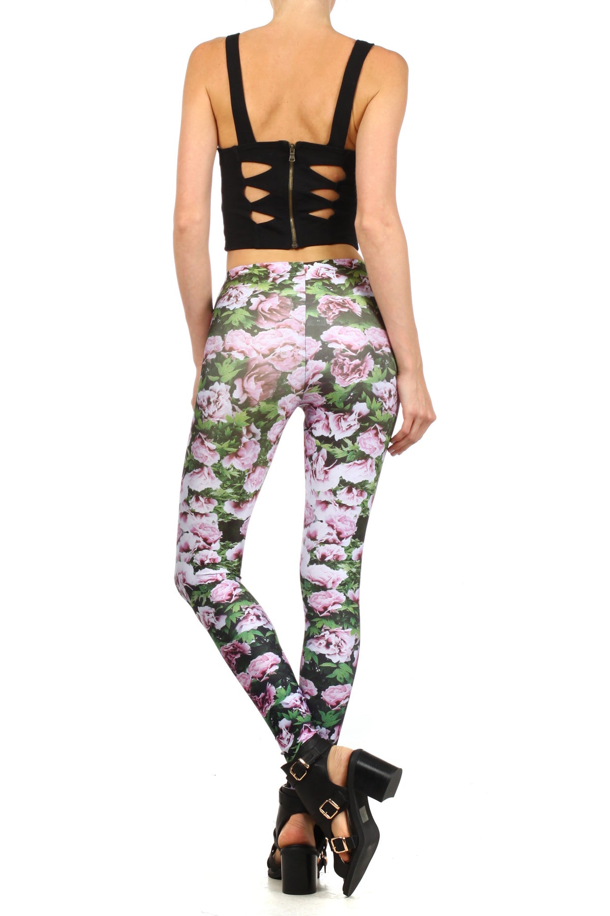 Vintage Peony Leggings - POPRAGEOUS
 - 4
