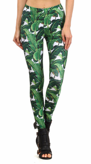 Banana Leaf Leggings - POPRAGEOUS
 - 1