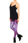 Purple Succulent Leggings - POPRAGEOUS
 - 2