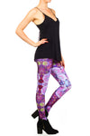 Purple Succulent Leggings - POPRAGEOUS
 - 3