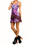 Purple Succulent Skater Dress - POPRAGEOUS
 - 2