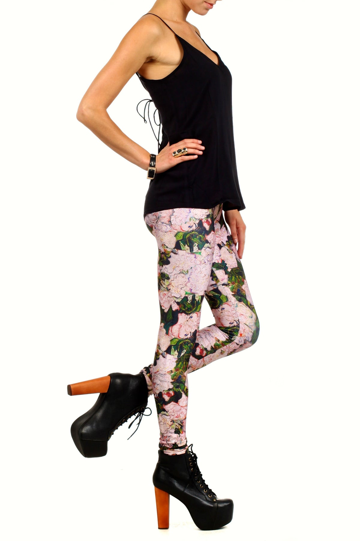 Van Gogh Roses Leggings - POPRAGEOUS
 - 3
