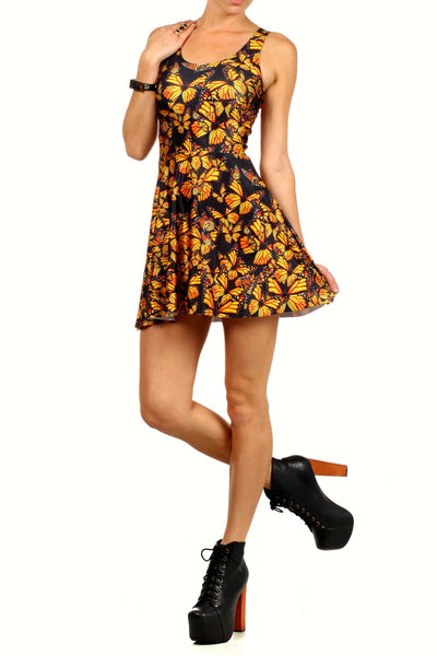 Attack of the Monarchs Skater Dress