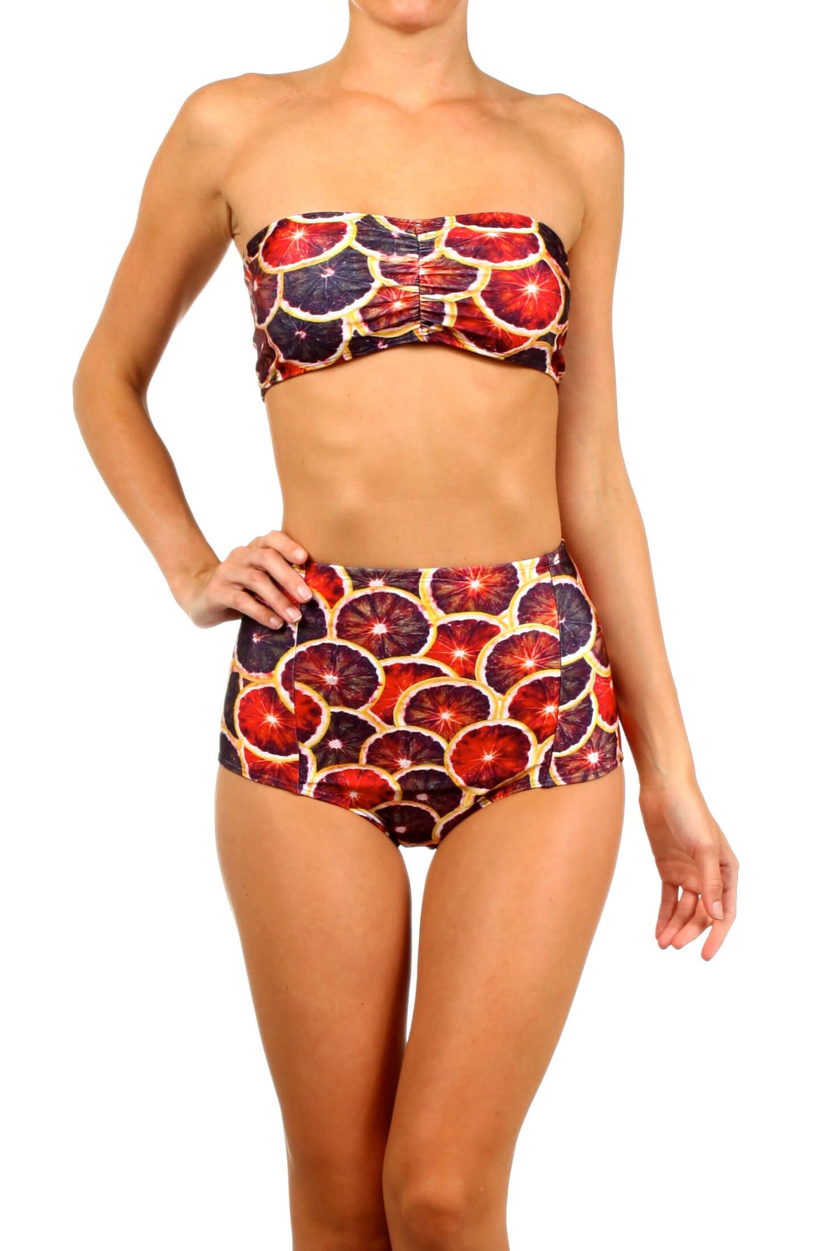 Blood Orange Two-Piece Swim - POPRAGEOUS
 - 1