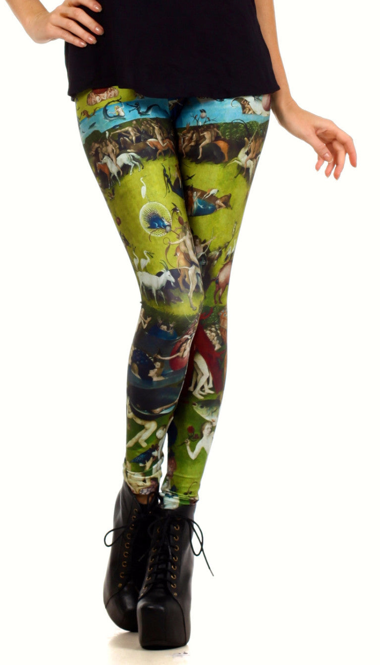 Garden of Earthly Delights Leggings - POPRAGEOUS
 - 1