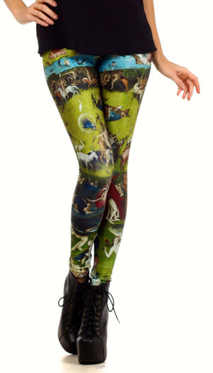 Garden of Earthly Delights Leggings - POPRAGEOUS
 - 1