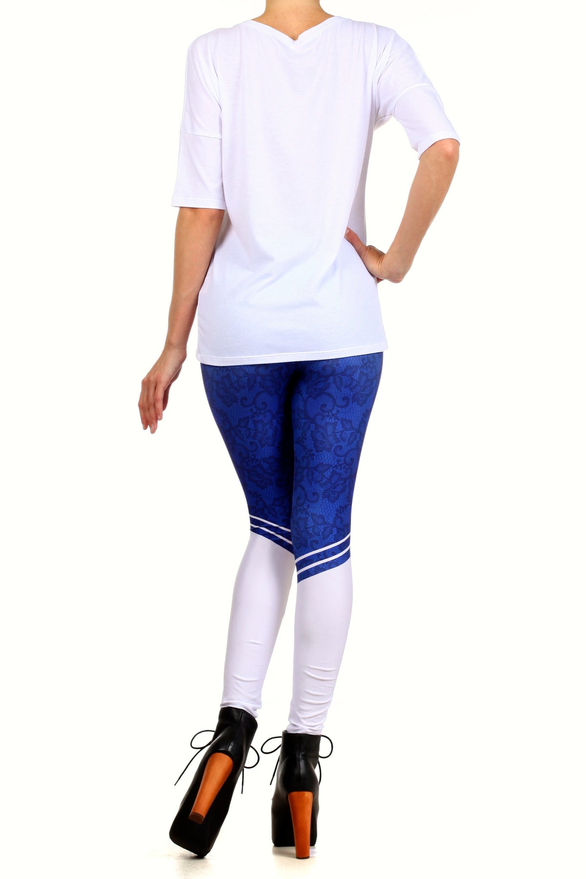 Sailor Lace Bow Leggings - POPRAGEOUS
 - 4