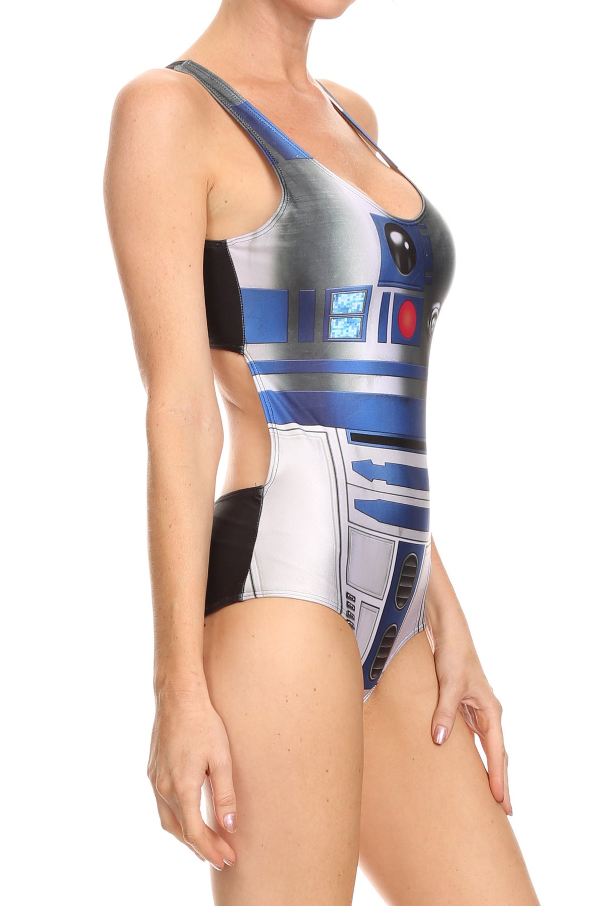Blue Robot One Piece Swim - POPRAGEOUS
 - 4