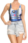 Blue Robot One Piece Swim - POPRAGEOUS
 - 6