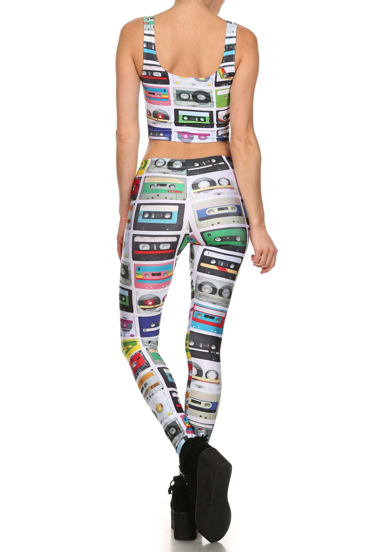 Cassette Tape Leggings - POPRAGEOUS
 - 4