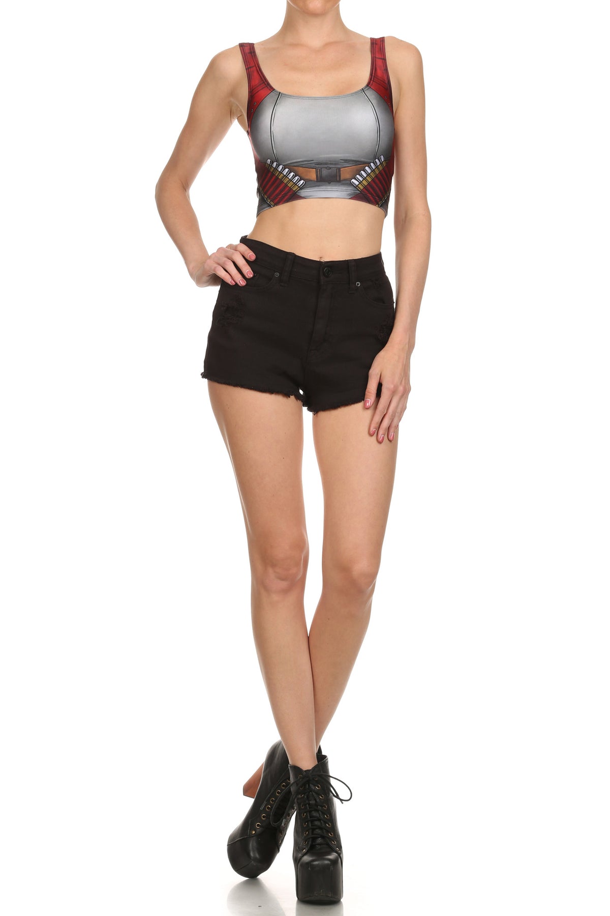 Comic Blade Crop Top - POPRAGEOUS
 - 1