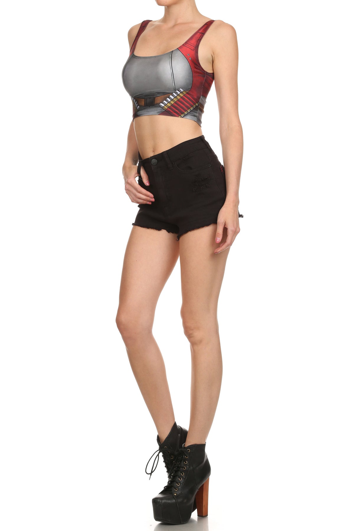 Comic Blade Crop Top - POPRAGEOUS
 - 2