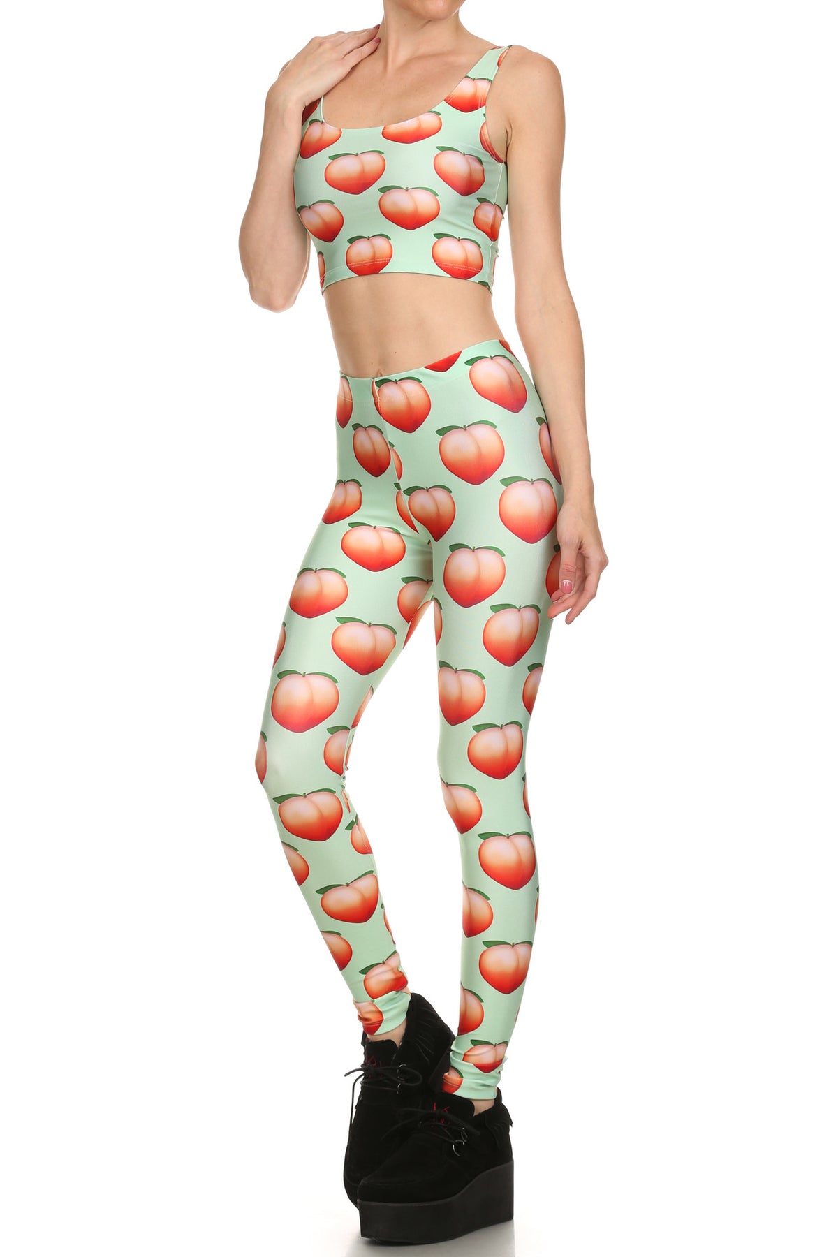 Peach Leggings - POPRAGEOUS
 - 2