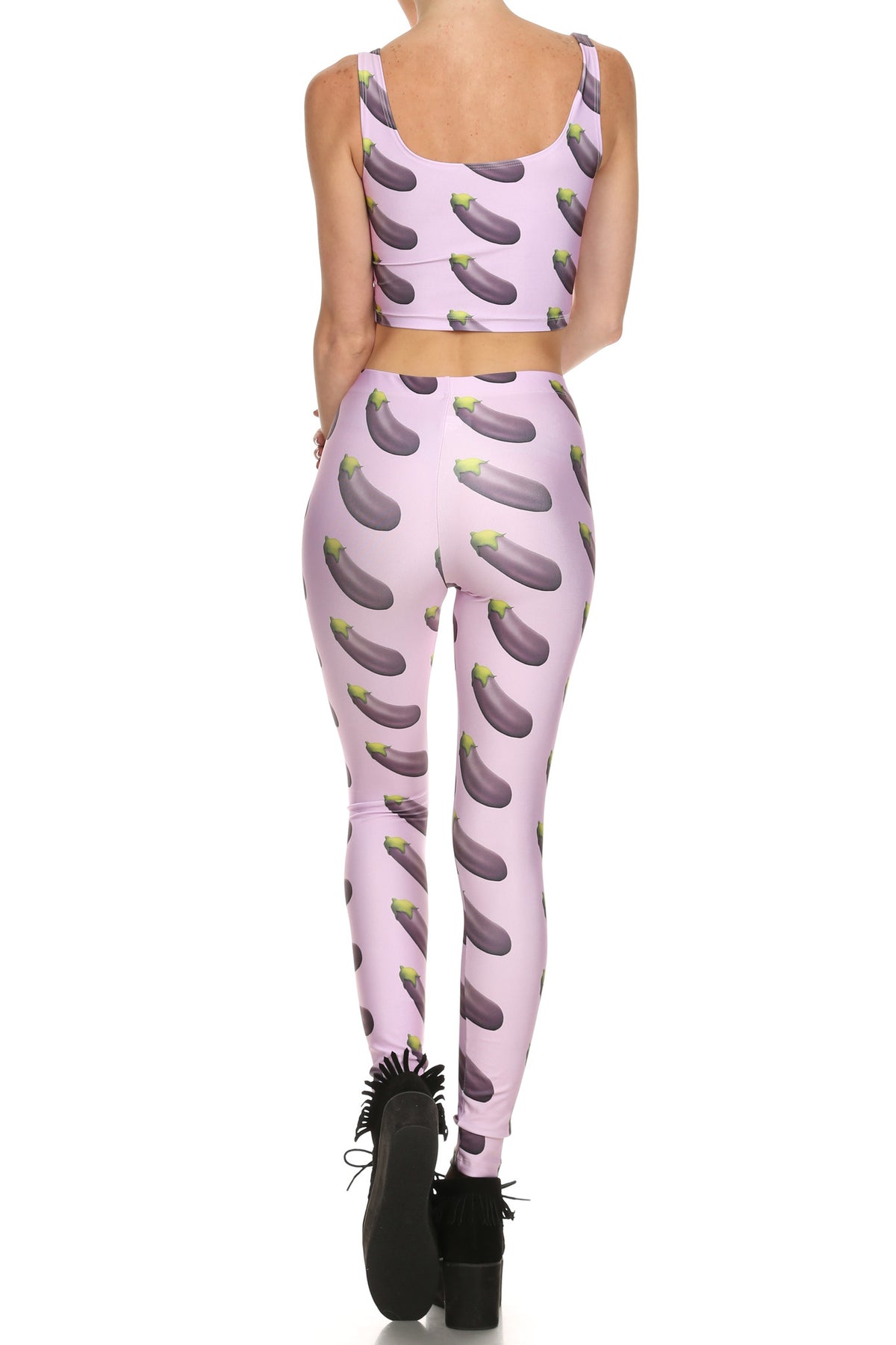 Eggplant Leggings - POPRAGEOUS
 - 4