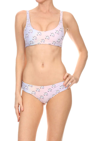 Unicorn Emoji Swim Top - POPRAGEOUS
 - 1