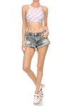 Unicorn Emoji Sporty Crop Top - POPRAGEOUS
 - 4