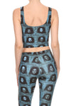 Mystery Faces Crop Top - POPRAGEOUS
 - 3