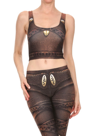 Desert Snakes Crop Top - POPRAGEOUS
 - 1