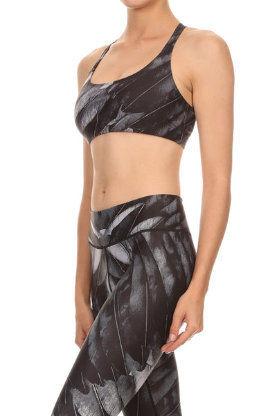 Black Feather Aurora Bra