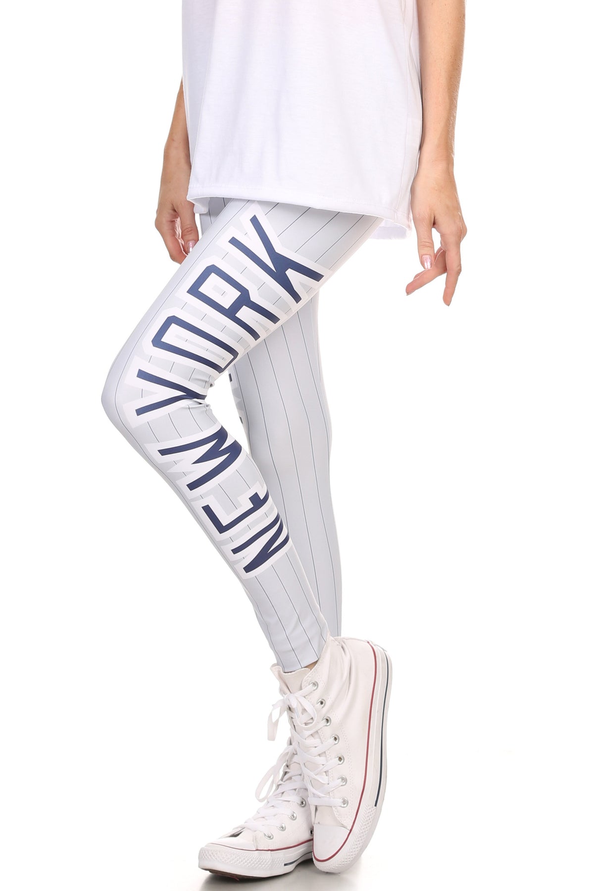 New York Baseball Leggins - POPRAGEOUS
 - 1