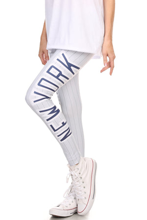 New York Baseball Leggins - POPRAGEOUS
 - 1