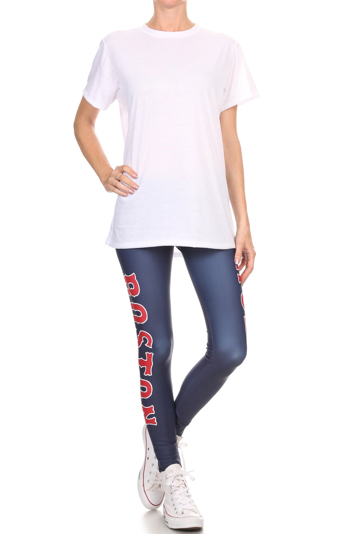 Boston Baseball Leggings - POPRAGEOUS
 - 2