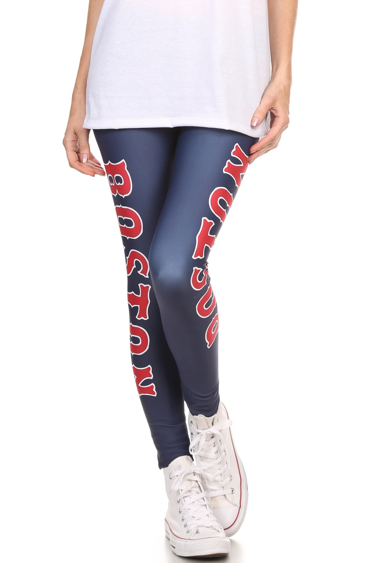 Boston Baseball Leggings - POPRAGEOUS
 - 4