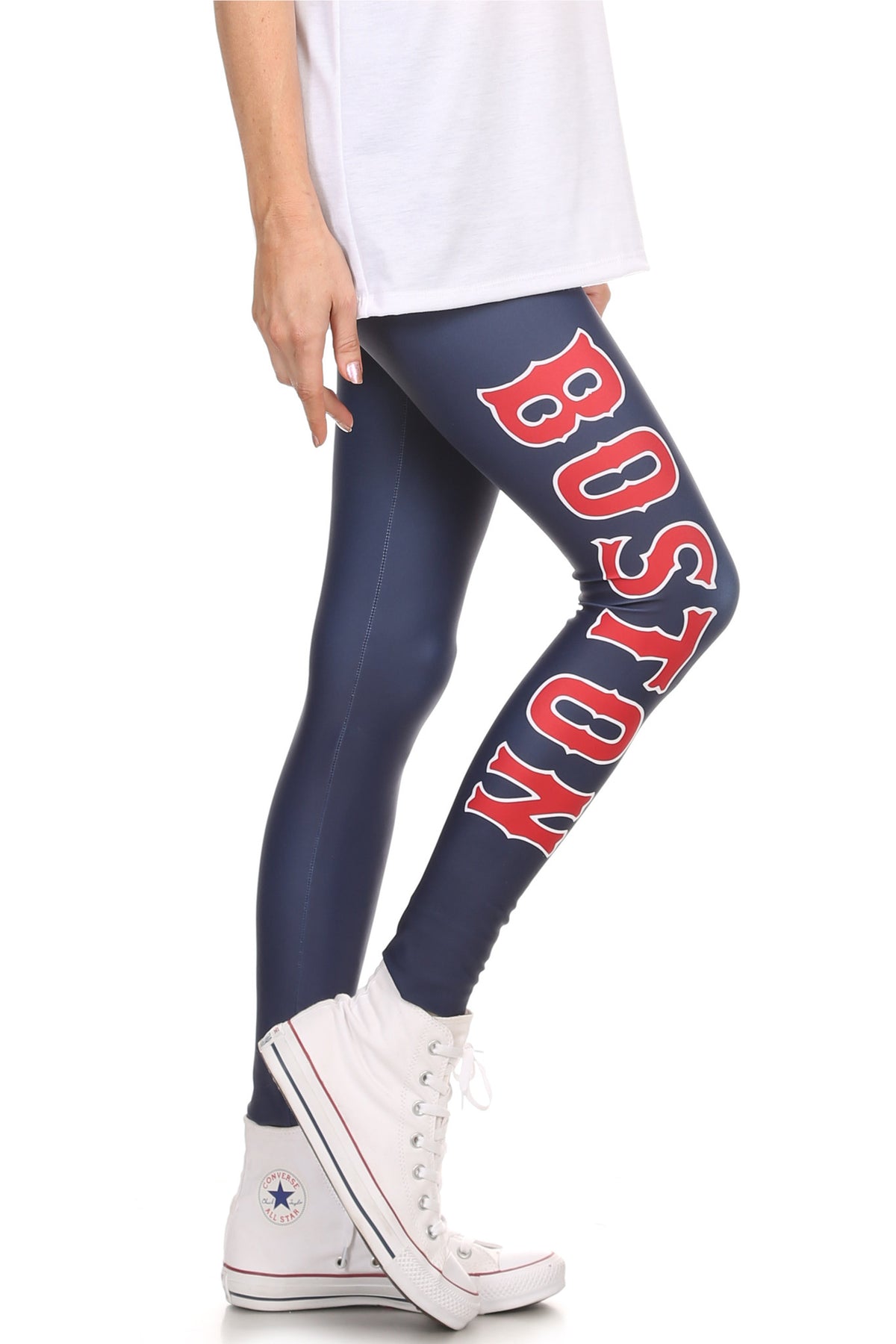 Boston Baseball Leggings - POPRAGEOUS
 - 3