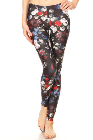 American Floral Leggings