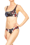 American Floral Swim Top