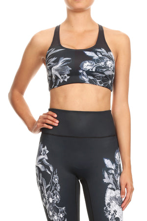 Floral Etching Aurora Bra