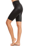 Wet Obsidian Biker Shorts