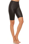 Wet Obsidian Biker Shorts