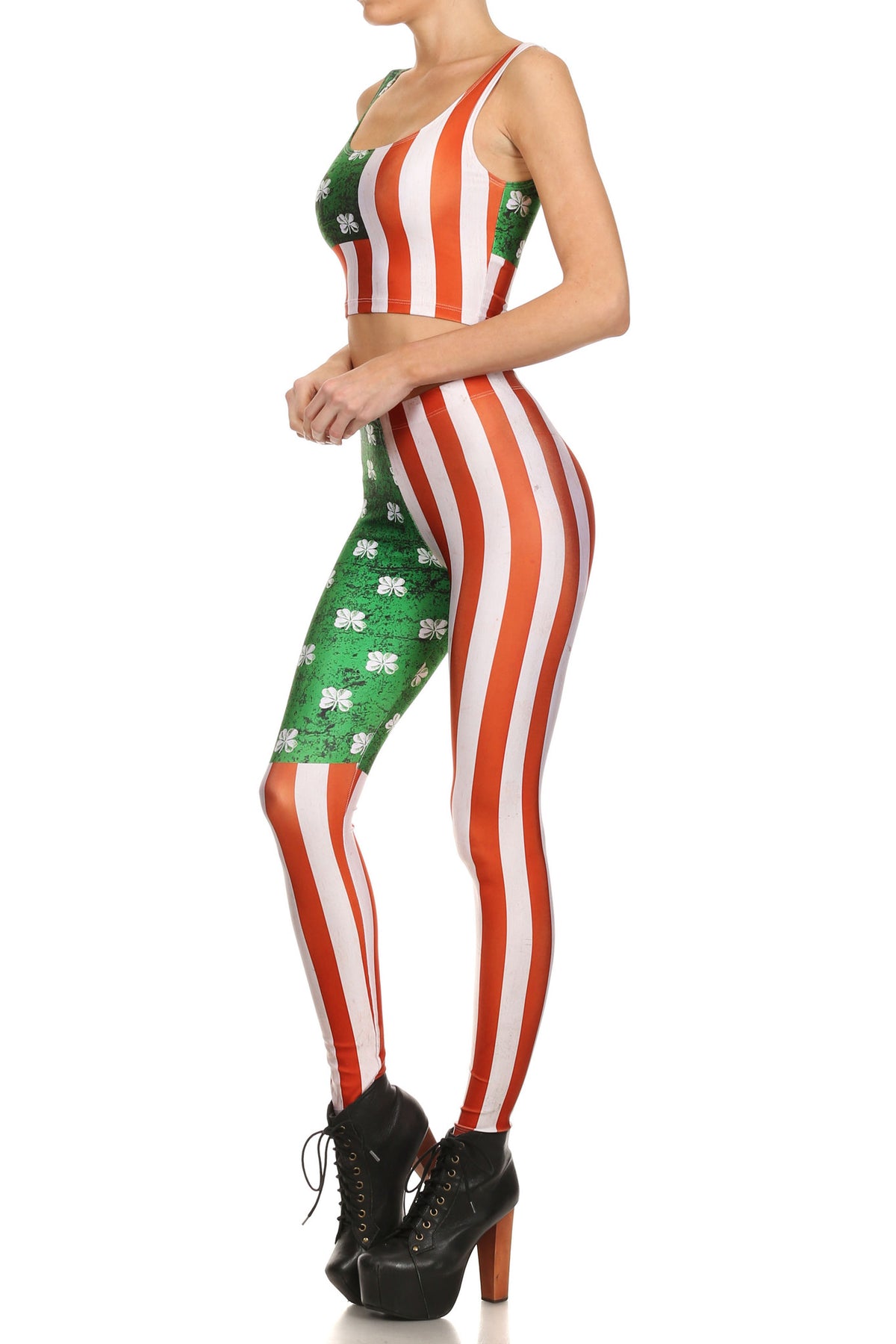 Irish American Flag Leggings - POPRAGEOUS
 - 2