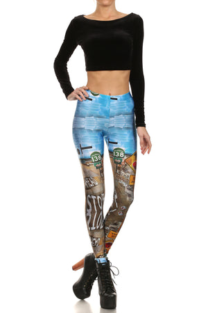 Pearblossom Highway Leggings - POPRAGEOUS
 - 1