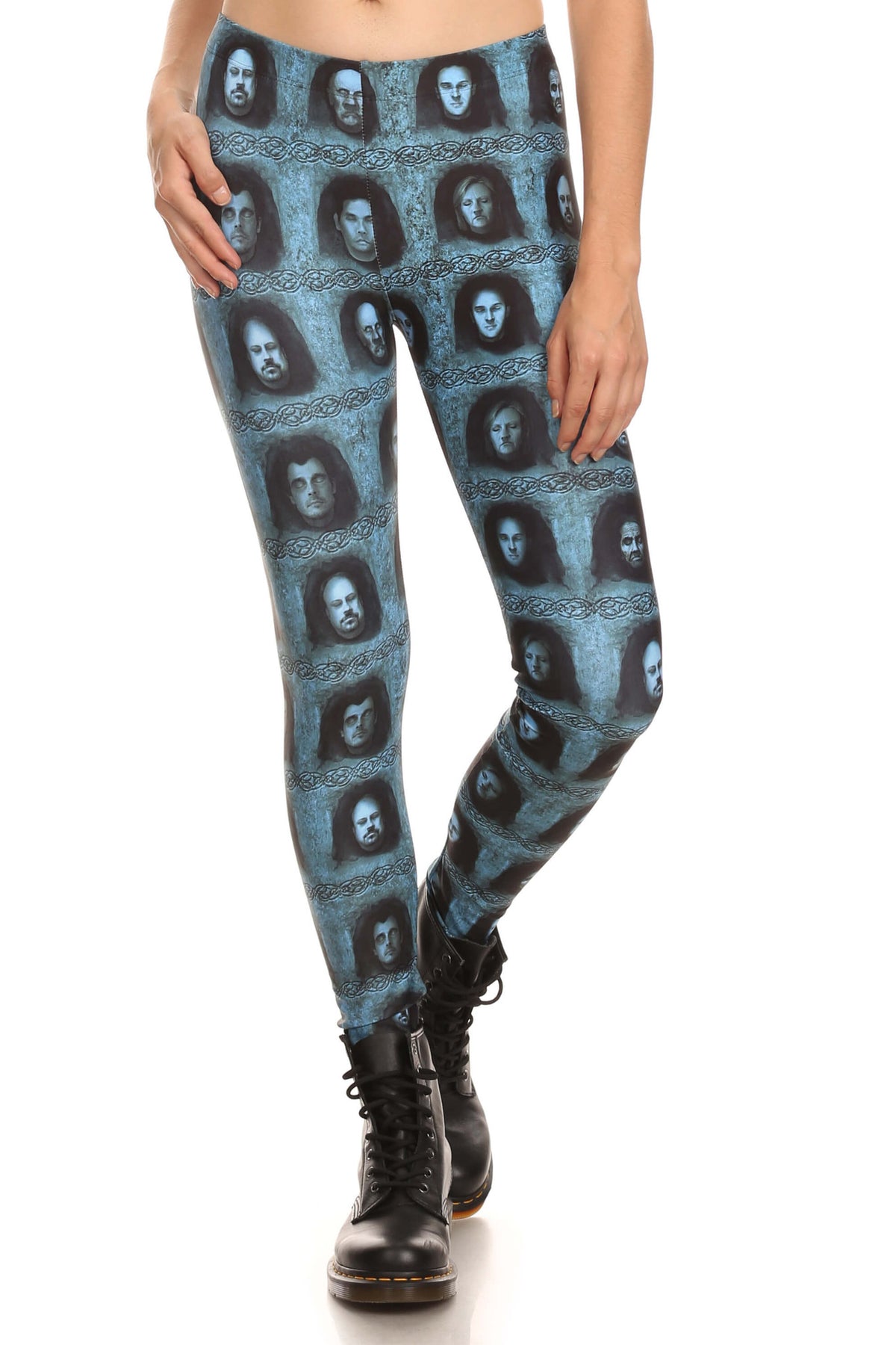 Mystery Faces Leggings - POPRAGEOUS
 - 1