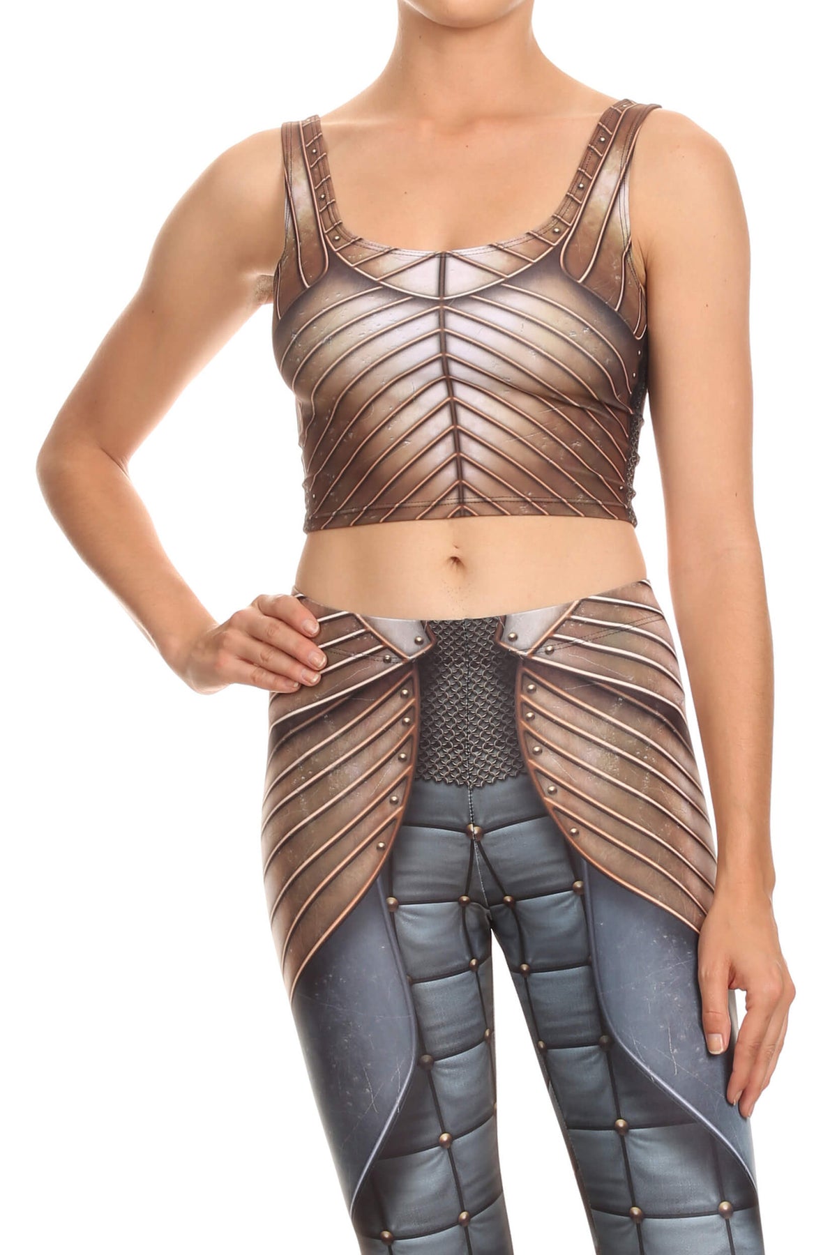 Knight Maiden Crop Top - POPRAGEOUS
 - 1