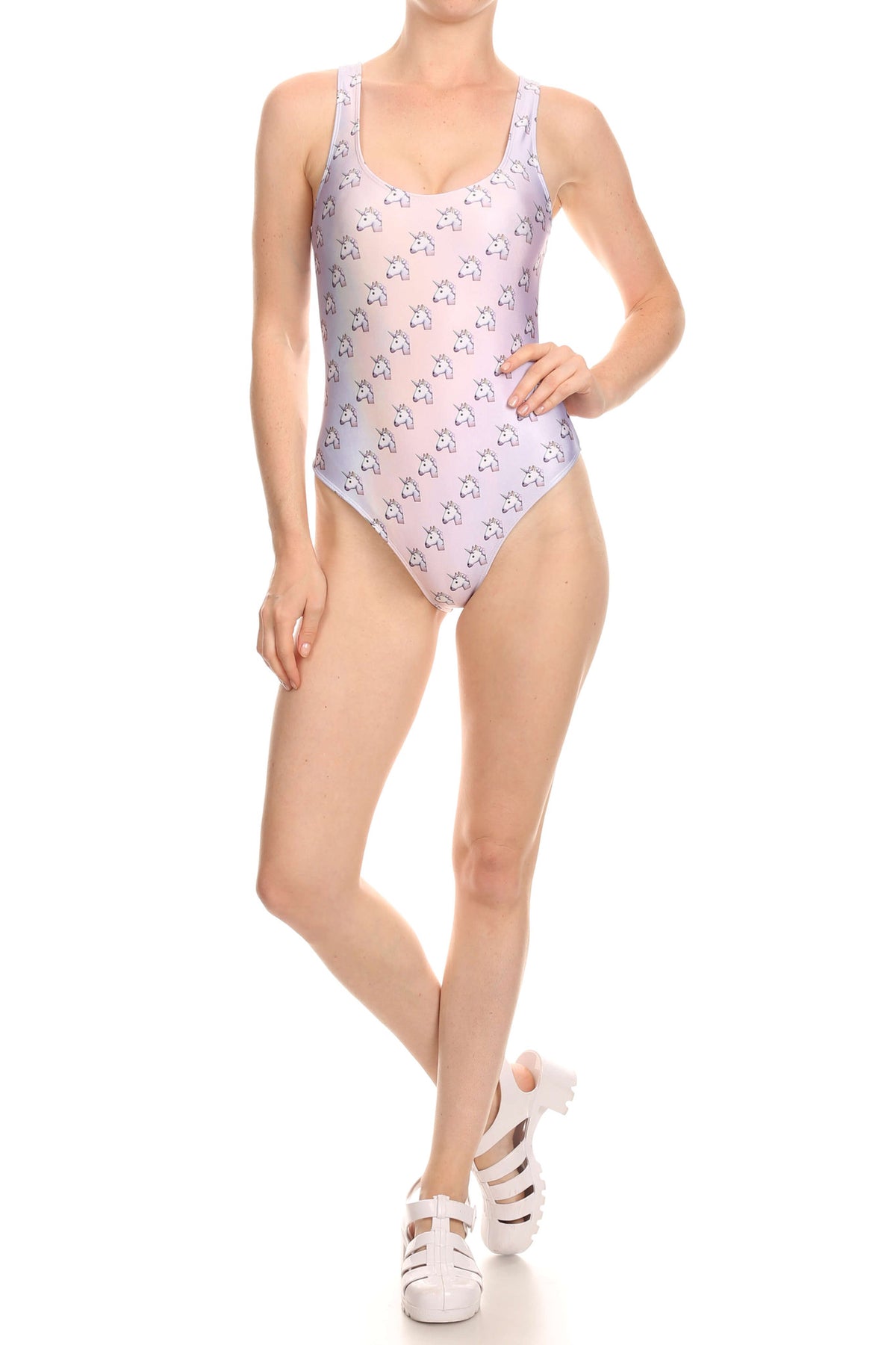 Unicorn Emoji Onesie Swim - POPRAGEOUS
 - 5