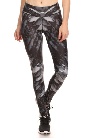 Black Feather Dream Leggings - POPRAGEOUS
 - 1