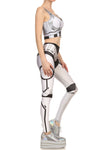 Robotic Leggings - White - POPRAGEOUS
 - 3