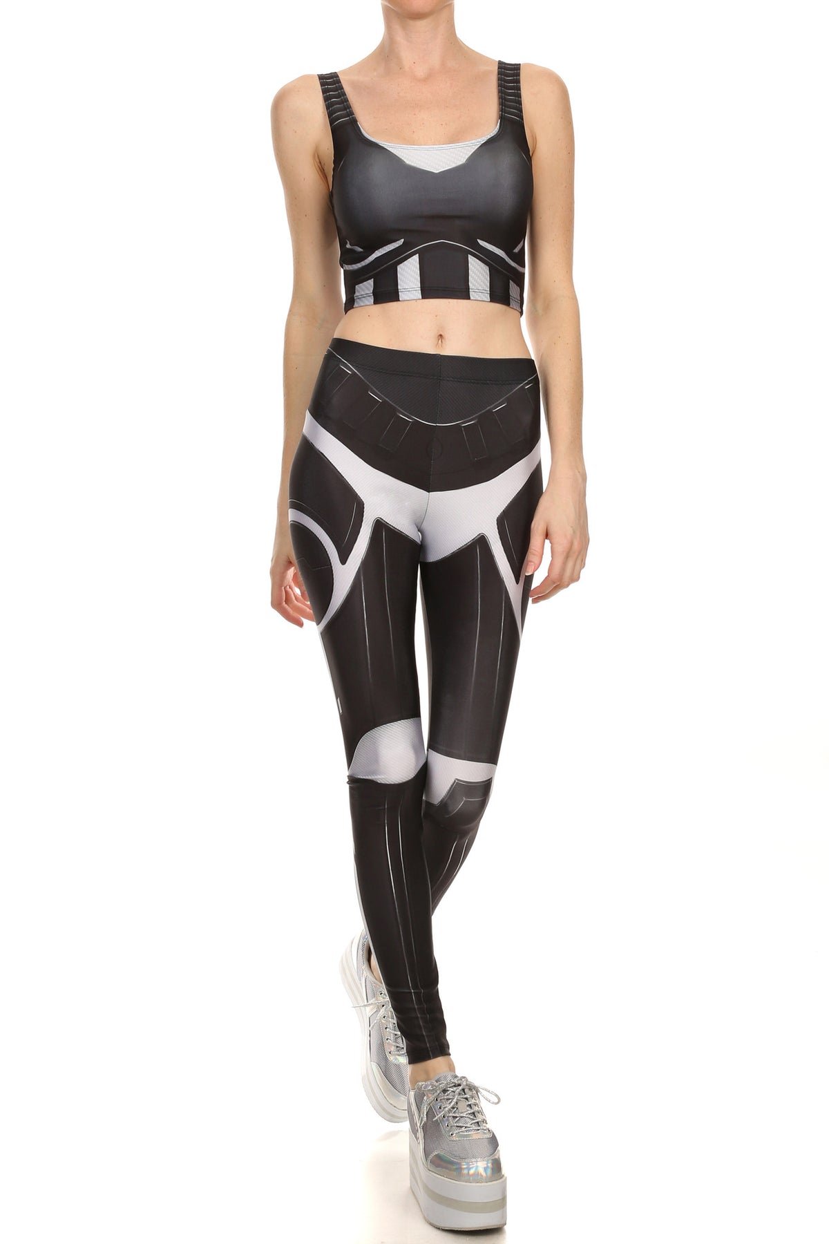Robotic Leggings - Black - POPRAGEOUS
 - 1