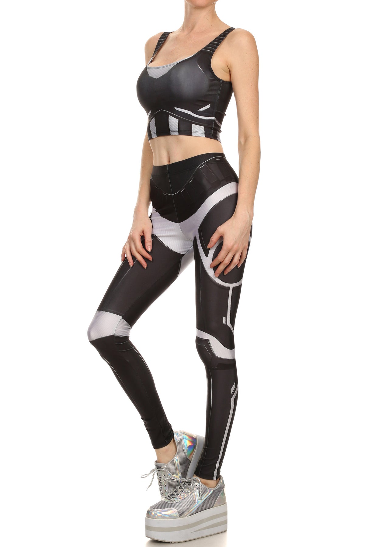 Robotic Leggings - Black - POPRAGEOUS
 - 2