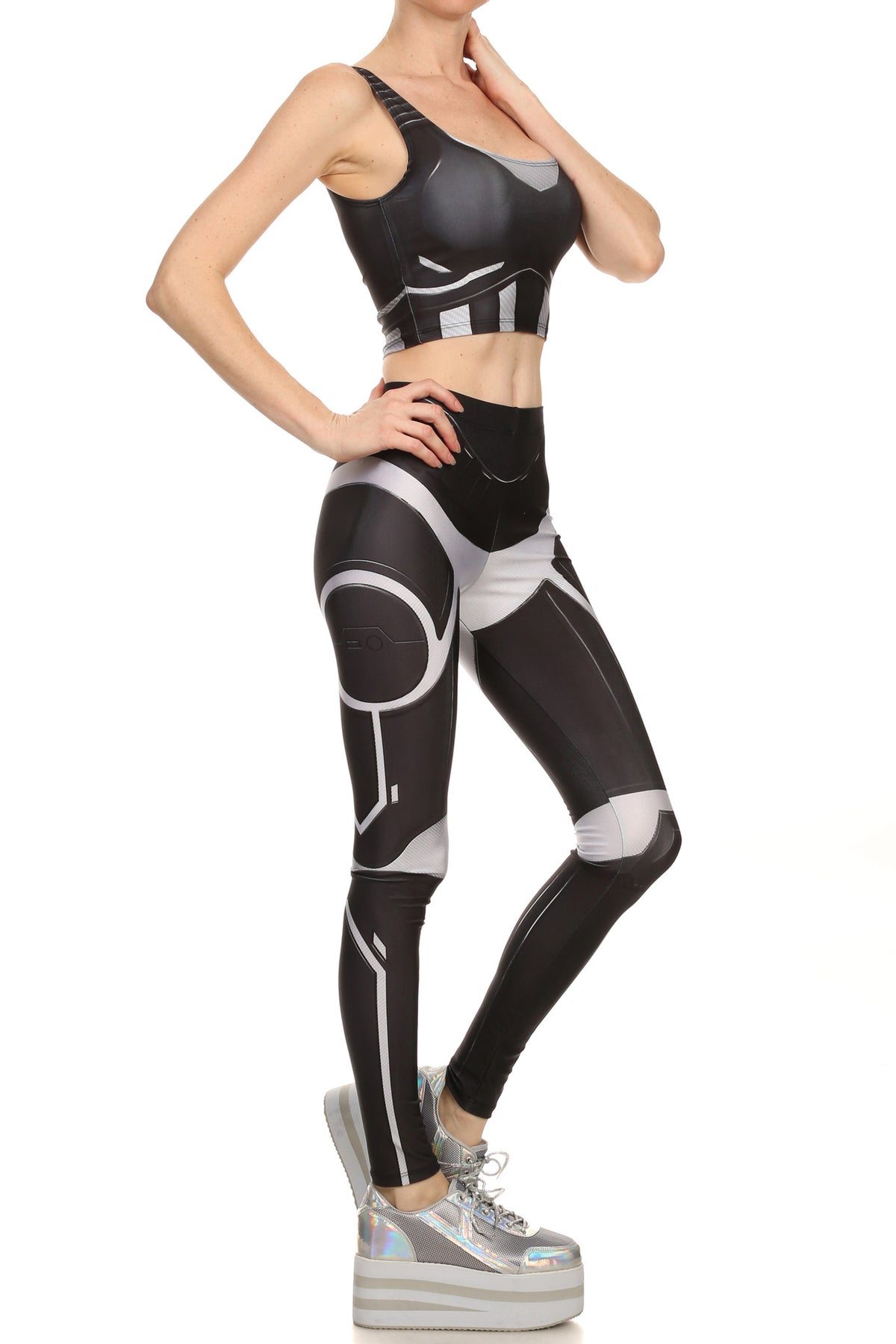 Robotic Leggings - Black - POPRAGEOUS
 - 3