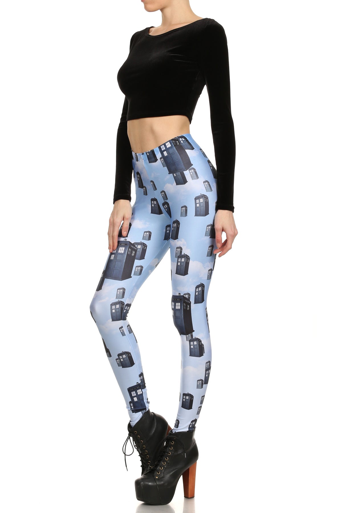 Magritte TARDIS Leggings - POPRAGEOUS
 - 2