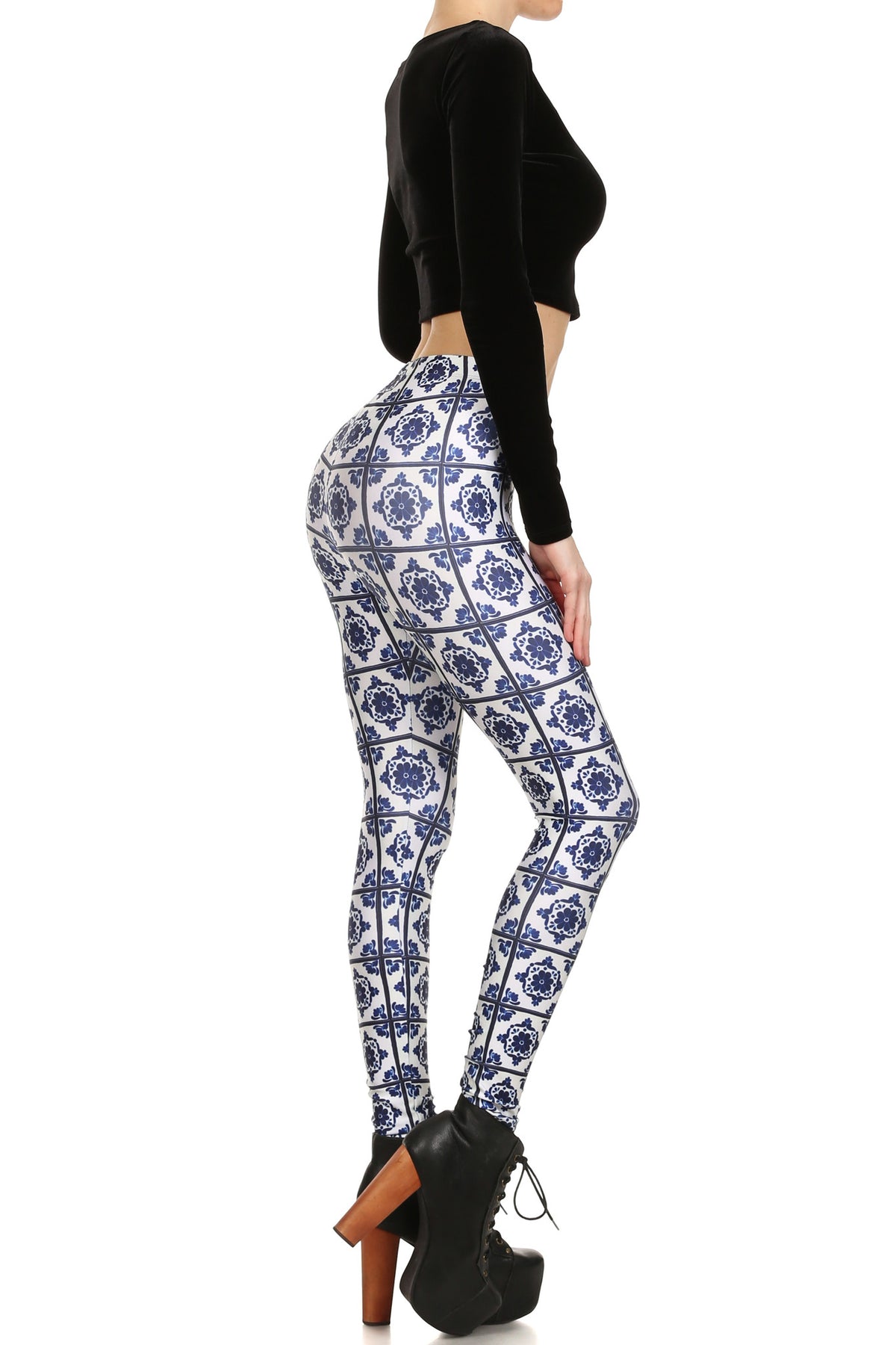 Spanish Tile Leggings - POPRAGEOUS
 - 3