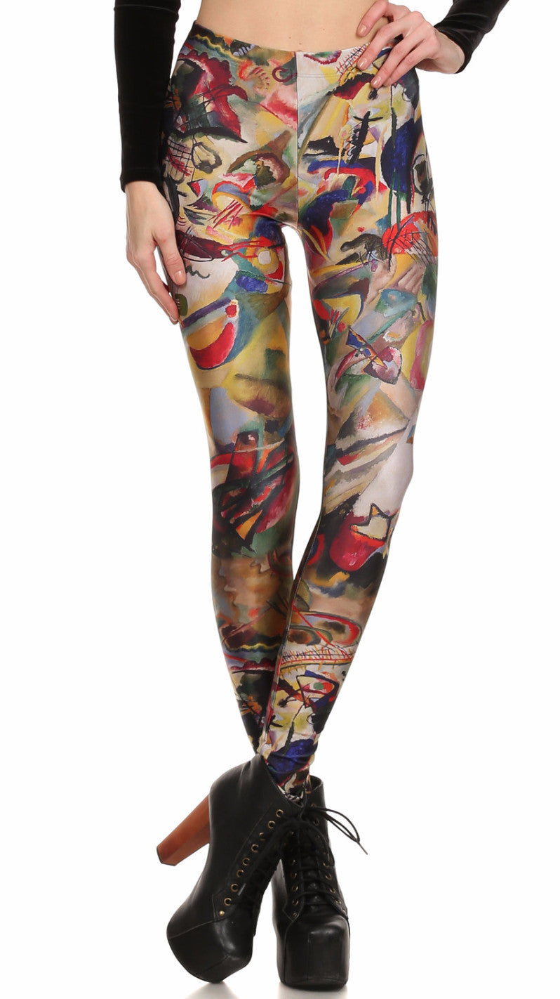 Kandinsky Leggings - POPRAGEOUS
 - 1
