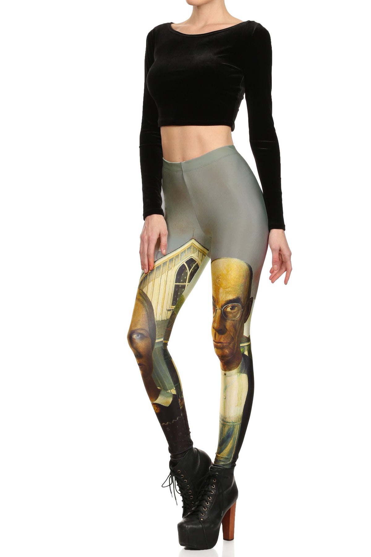 American Gothic Leggings - POPRAGEOUS
 - 2